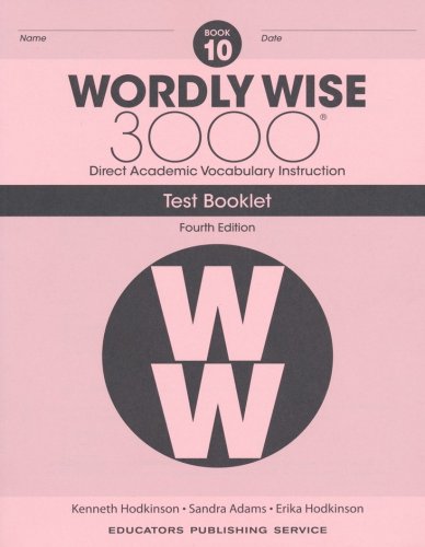 Cover of Wordly Wise 3000 Book 10 Tests (4th Edition; Homeschool Edition)