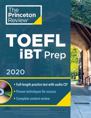 Cover of Princeton Review TOEFL iBT Prep with CD, 2020
