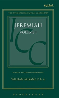 Cover of Jeremiah 1-25, International Critical Commentary