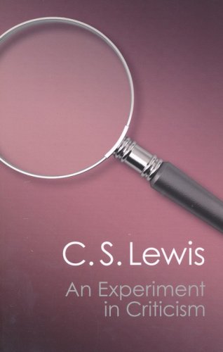Cover of An Experiment in Criticism