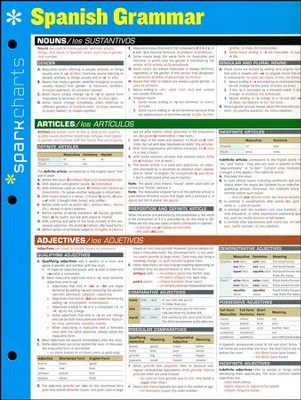 Cover of Spanish Grammar SparkCharts