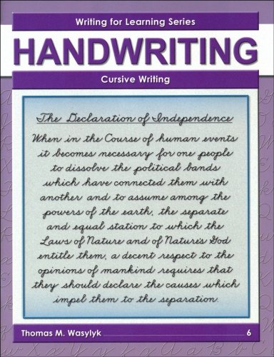 Cover of Cursive Writing Grade 6