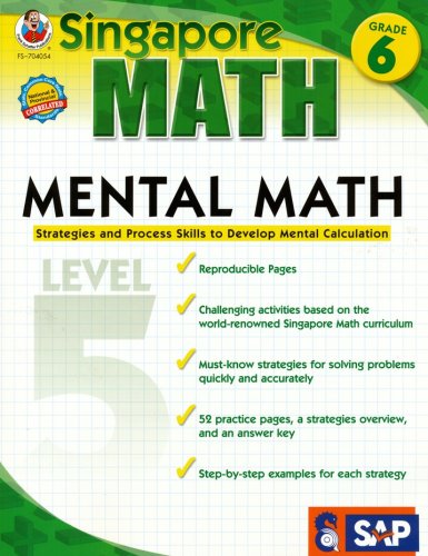 Cover of Singapore Mental Math Level 5 Grade 6