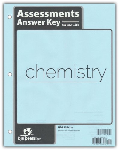 Cover of BJU Press Chemistry Grade 11 Assessments Key (5th Edition)