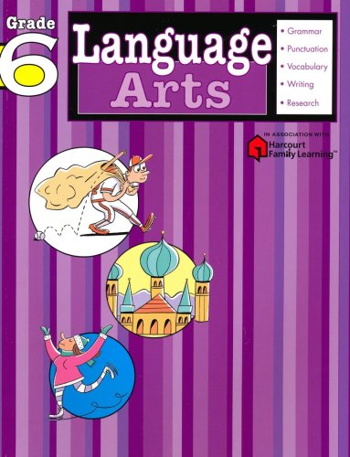 Cover of Language Arts Flash Kids Workbook, Grade 6