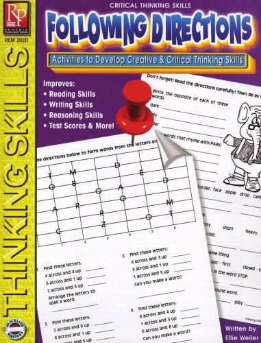 Cover of Critical Thinking: Following Directions