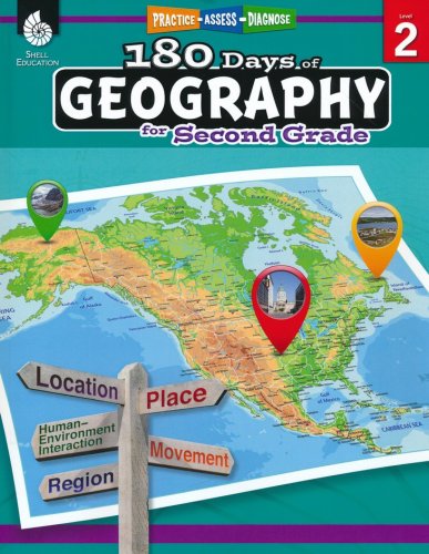 Cover of 180 Days of Geography for Second Grade