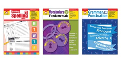 Cover of Evan-Moor Spelling and Grammar Bundle, Grade 6