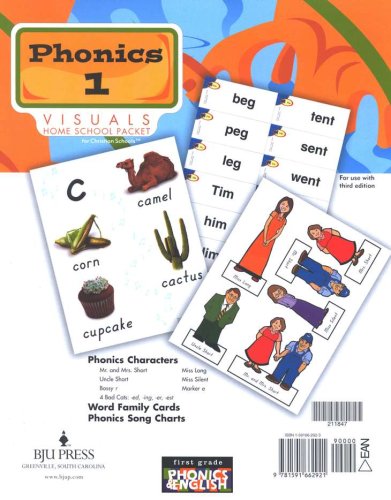 Cover of BJU Press Phonics Grade 1 Homeschool Visuals Packet