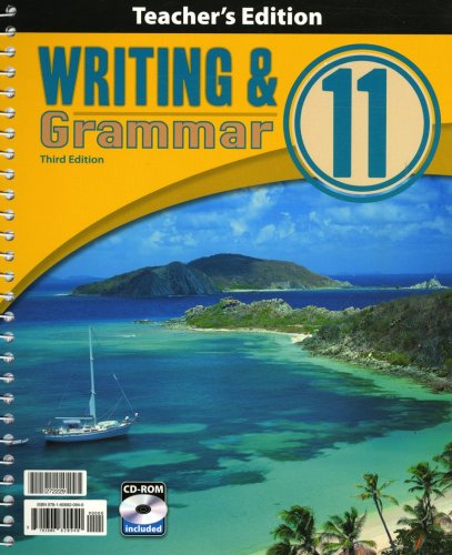 Cover of BJU Press Writing & Grammar Grade 11, Third Edition