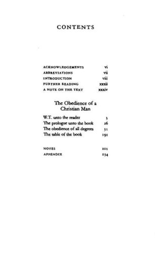 Cover of The Obedience of a Christian Man