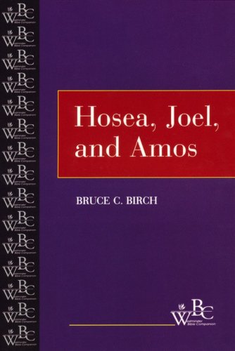 Cover of Westminster Bible Companion: Hosea, Joel, and Amos