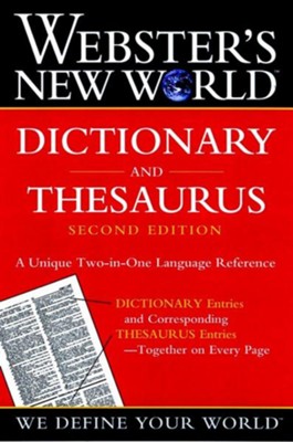Cover of Webster's New World Dictionary and Thesaurus, Edition 0002