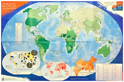 Cover of Operation World Prayer Map (folded)