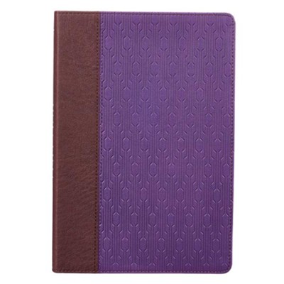 Cover of KJV Large Print Lux-Leather Brown/Purple