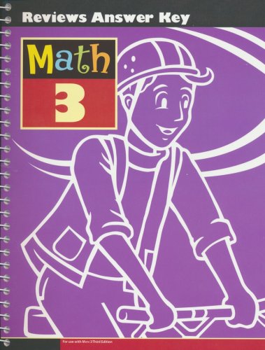 Cover of BJU Press Math Grade 3 Reviews Key (3rd Edition)
