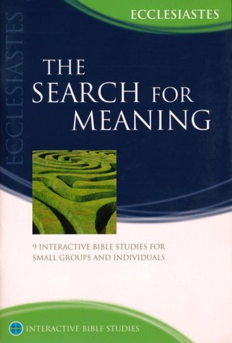 Cover of The Search for Meaning: Ecclesiastes