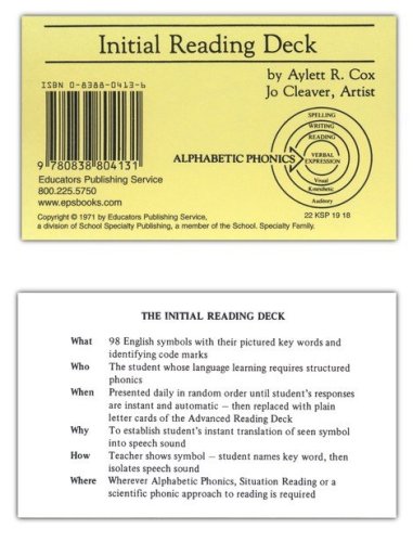 Cover of Initial Reading Deck (Homeschool Edition)