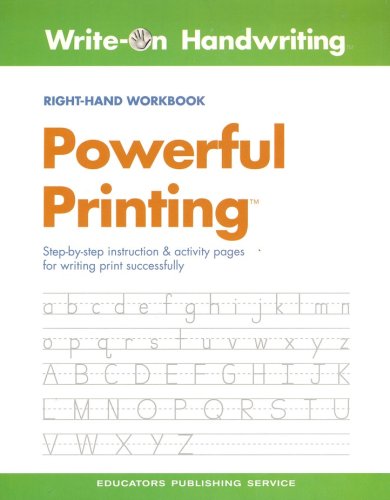 Cover of Powerful Printing Right-Handed Workbook (Homeschool Edition)