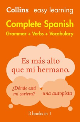 Cover of Easy Learning Spanish Complete Grammar, Verbs and Vocabulary (3 books in 1) (Collins Easy Learning Spanish) - eBook