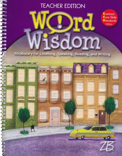 Cover of Zaner-Bloser Word Wisdom Grade 8: Student & Teacher Editions (Homeschool Bundle)