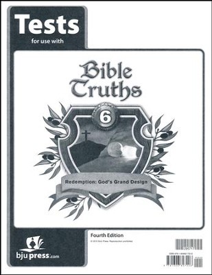 Cover of BJU Press Bible Truths 6 Tests (4th Edition)