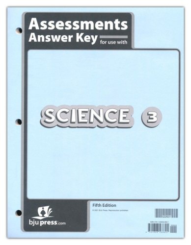 Cover of BJU Press Science Grade 3 Assessments Answer Key (5th Edition)