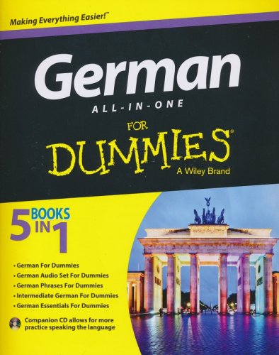 Cover of German All-in-One For Dummies, with CD