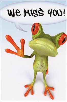 Cover of We Miss You Frog Postcard (Package of 25)