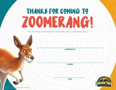 Cover of Zoomerang: Visitor Certificates (pkg. of 10)