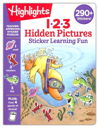 Cover of 123 Hidden Pictures Sticker Learning Fun