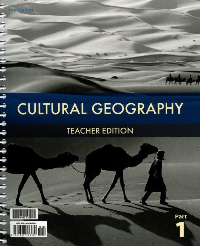 Cover of BJU Press Cultural Geography Grade 9 Teacher Edition (5th Edition)