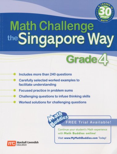 Cover of Math Challenge the Singapore Way Grade 4