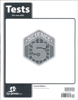 Cover of BJU Press Science 5 Tests (4th Edition)