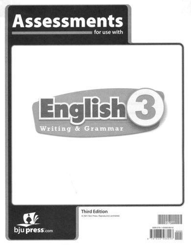 Cover of BJU Press English Grade 3 Assessments (3rd Edition)