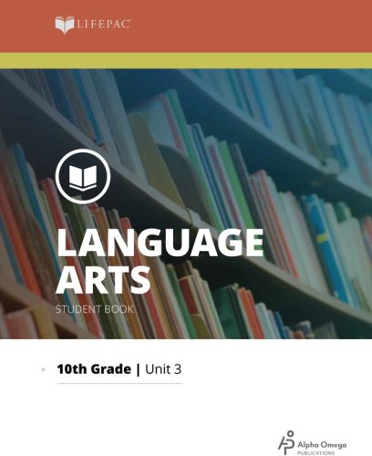 Cover of Lifepac Language Arts Grade 10 Unit 3: Writing Sentences
