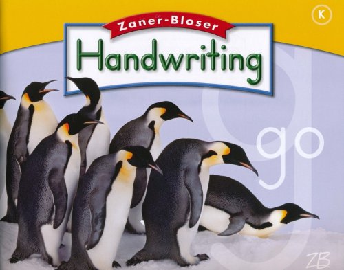 Cover of Zaner-Bloser Handwriting Grade K: Student Edition