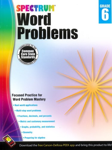 Cover of Spectrum Word Problems Grade 6