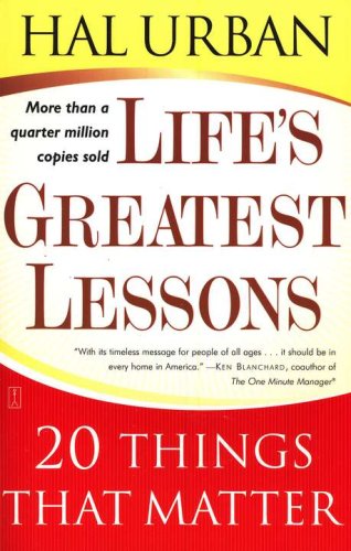 Cover of Life's Greatest Lessons: 20 Things That Matter