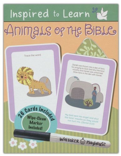 Cover of Animals of the Bible: Wipe-Clean Flash Card Set