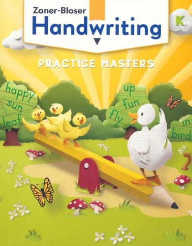 Cover of Zaner-Bloser Handwriting Grade K: Student Edition & Practice Masters (Homeschool Bundle -- 2020 Copyright)