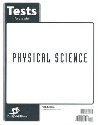 Cover of BJU Press Physical Science Tests (5th Edition)