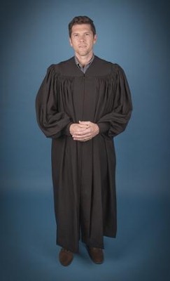 Cover of Pastor's Baptismal Robe, Regular, Large Yoke, Black