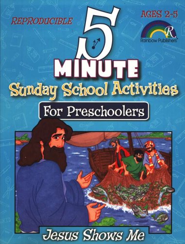 Cover of 5 Minute Sunday School Activities for Preschoolers: Jesus Shows Me