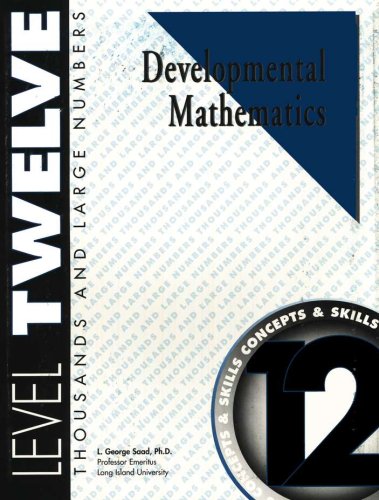 Cover of Developmental Math, Level 12, Student Workbook