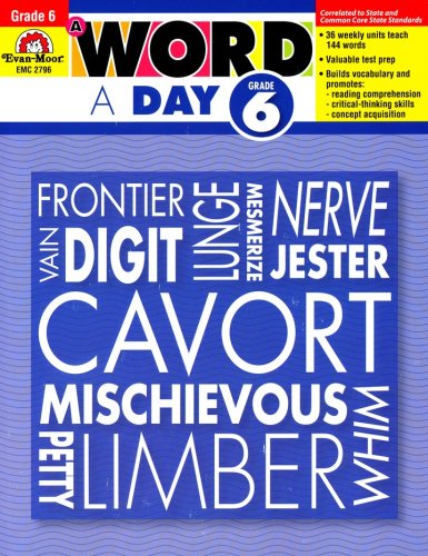 Cover of A Word a Day, Grades 6 and Up