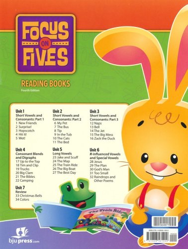 Cover of BJU Press K5 Focus on Fives Student Readers Set (4th Edition)