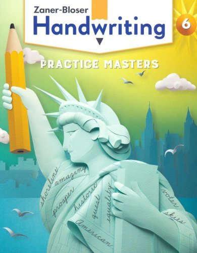 Cover of Zaner-Bloser Handwriting Grade 6: Student Edition & Practice Masters (Homeschool Bundle -- 2020 Copyright)