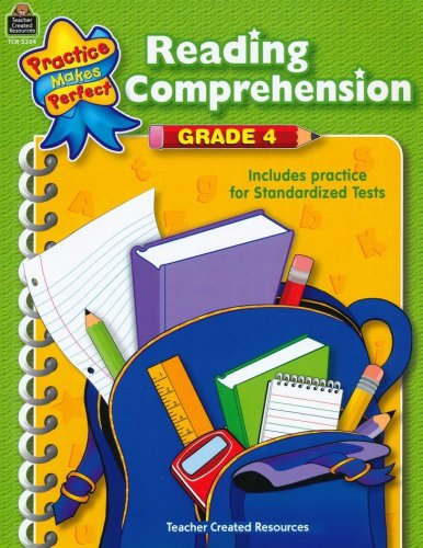 Cover of Practice Makes Perfect: Reading Comprehension (Grade 4)