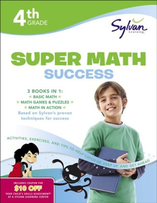 Cover of 4th Grade Jumbo Math Success Workbook: Activities, Exercises, and Tips to Help Catch Up, Keep Up, and Get Ahead